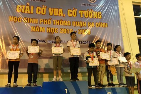 Giải cờ vua, cờ tướng học sinh phổ thông quận Ba Đình năm học 2019 – 2020
