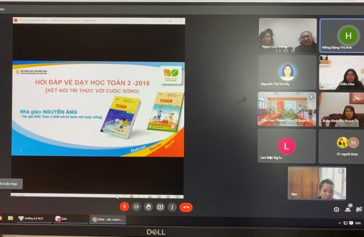 Phòng Giáo dục và Đào tạo quận Ba Đình bồi dưỡng trực tuyến chuyên đề Toán, Tiếng Việt cấp Tiểu học