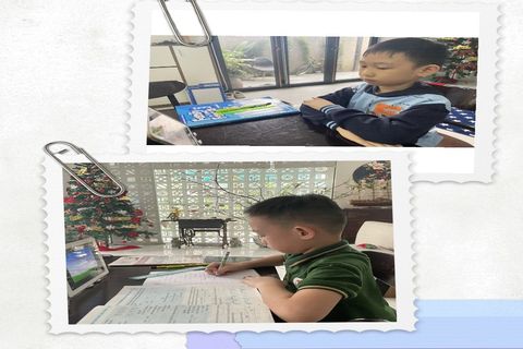 Học tập - Vui chơi thời Covid của bạn nhỏ lớp 3G trường TH Việt Nam - Cu Ba