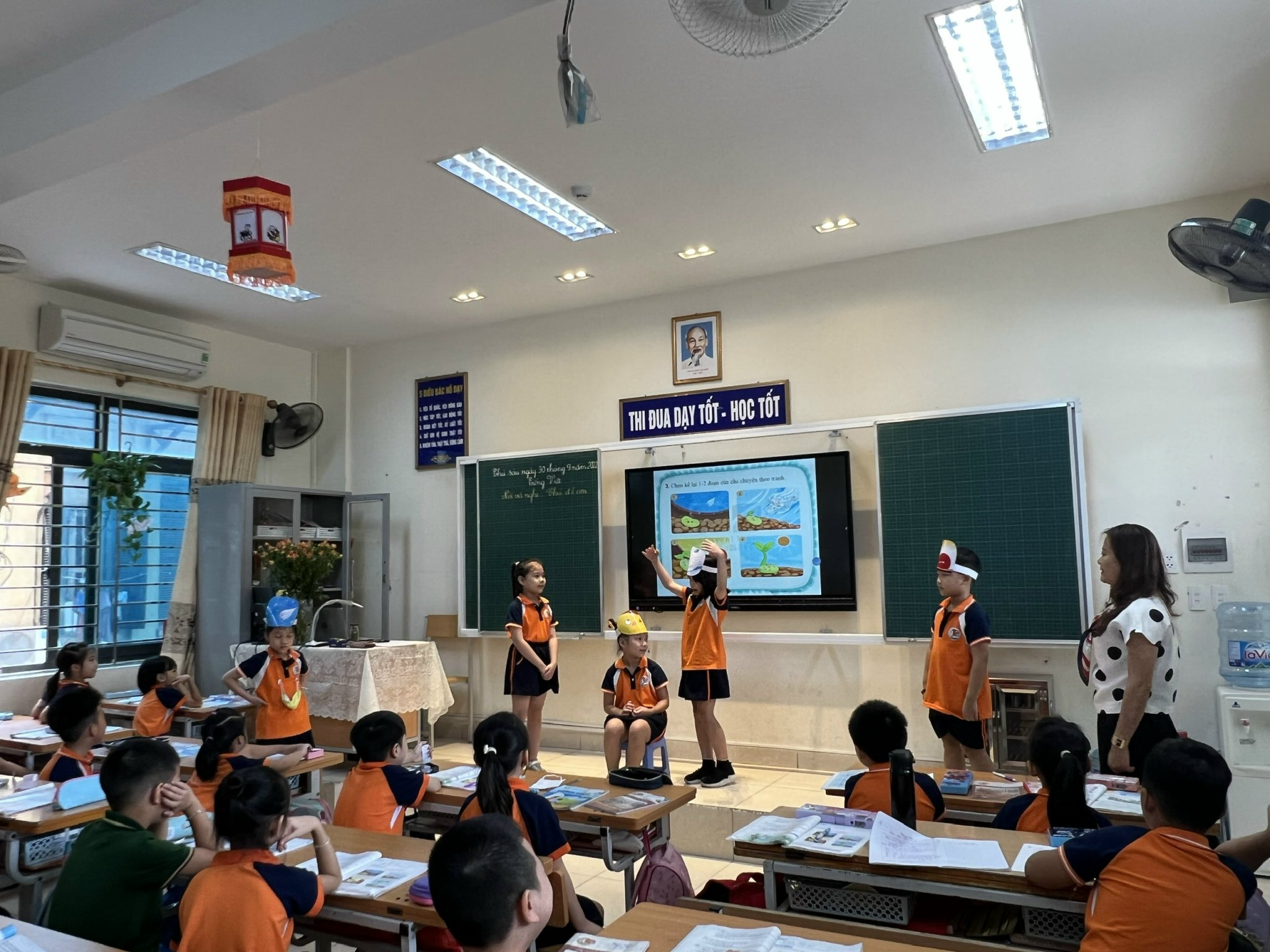 Trường TH Việt Nam - Cu Ba tổ chức thành công chuyên đề cấp trường môn tiếng việt lớp 2