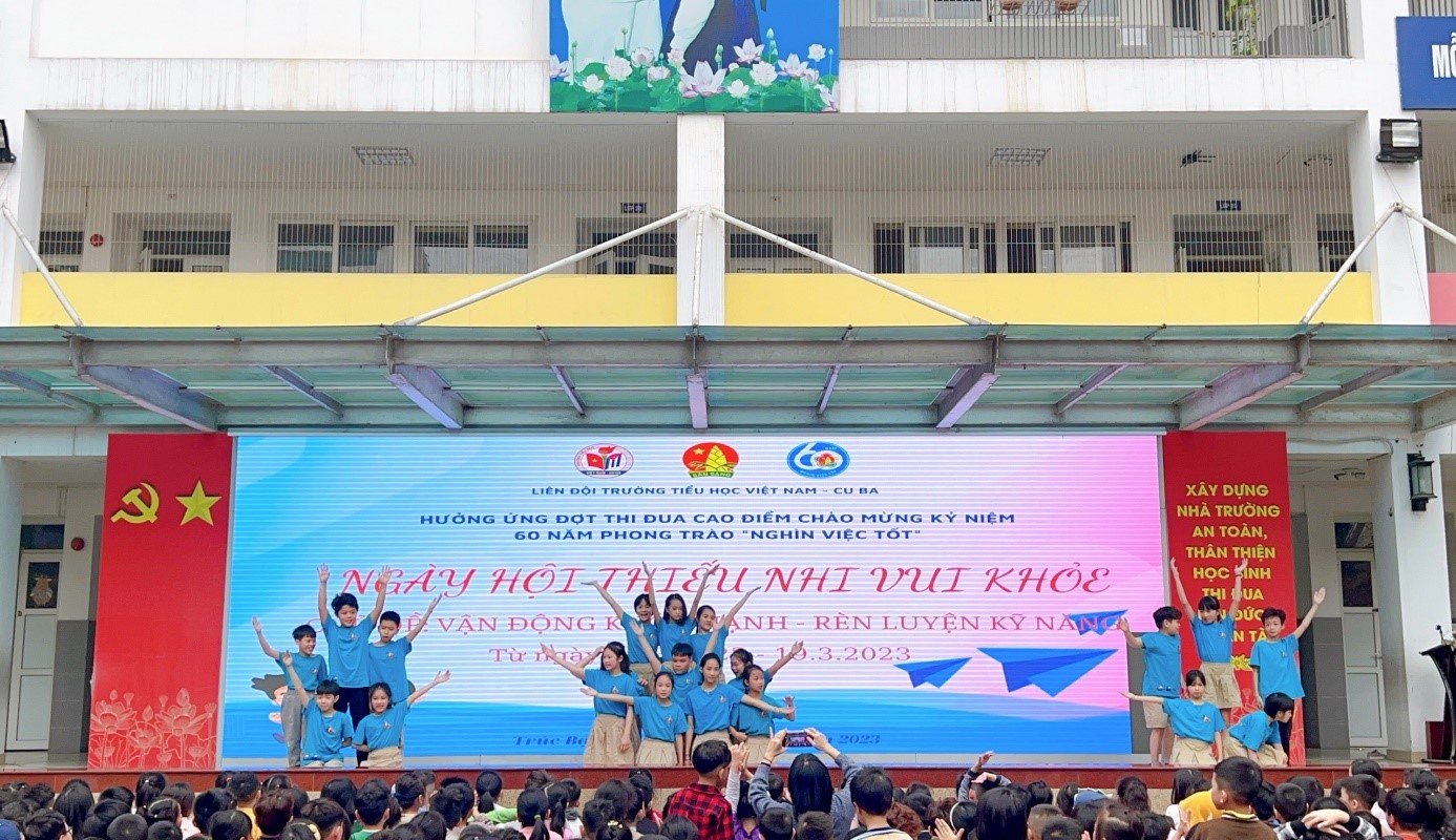 Ngày hội “Thiếu nhi vui khỏe” trường Tiểu học Việt Nam - CuBa