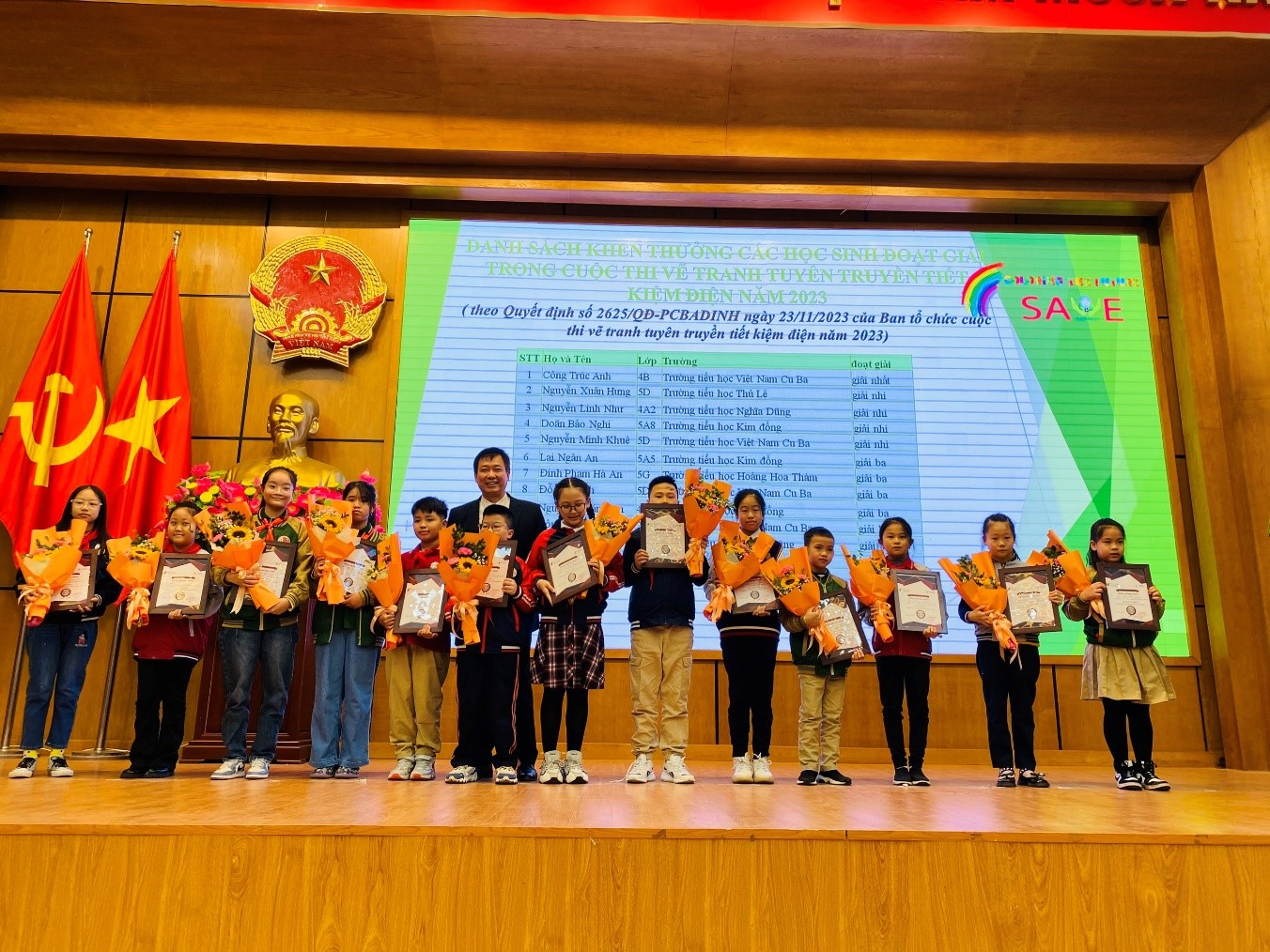 Trường Tiểu học Việt Nam - Cu Ba dành nhiều giải cao trong cuộc thi Vẽ tranh tuyên truyền tiết kiệm điện năm 2023