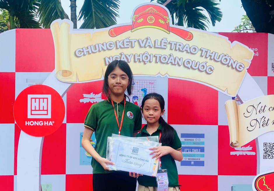 Học sinh trường Tiểu học Việt Nam - Cu Ba tham gia Chung kết thường niên của Ngày hội Trạng nguyên nhỏ tuổi, Bảng vàng ghi danh và Viết chữ đẹp Nét chữ - Nết người năm học 2023-2024